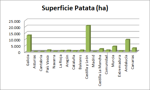 Superficie Patata